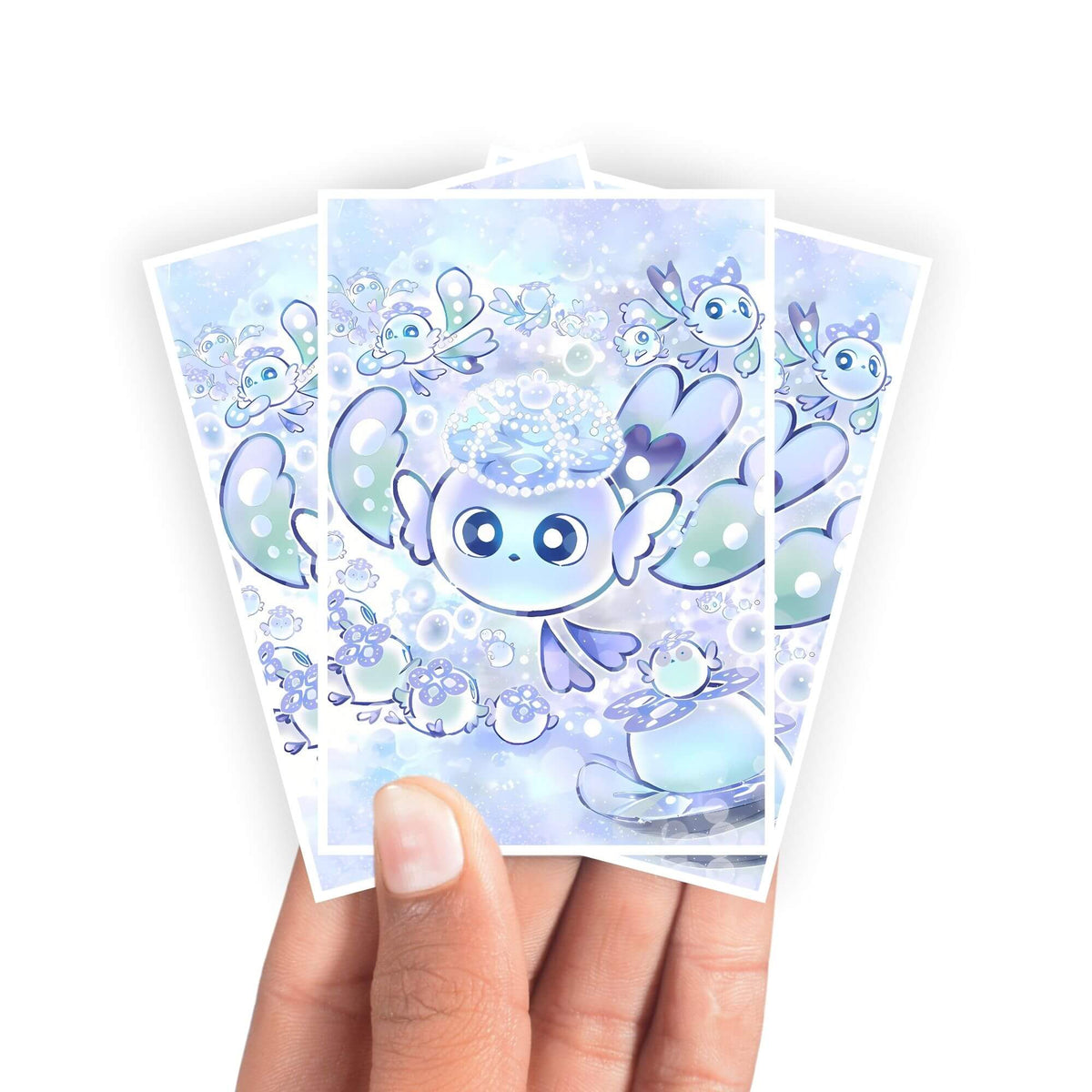 Protect and enhance your cards with our clean and crisp white border card sleeves. Featuring a minimalist design that complements any artwork, these sleeves offer a bright, timeless look. From LDB Duel. Printed with our exclusive Mulcharmy Fuwalos design for a fresh and premium finish. Purulia-yugioh-mtg-pokemon-card-protection-standard-japanese-dragon-shield-LDB-Duel-white