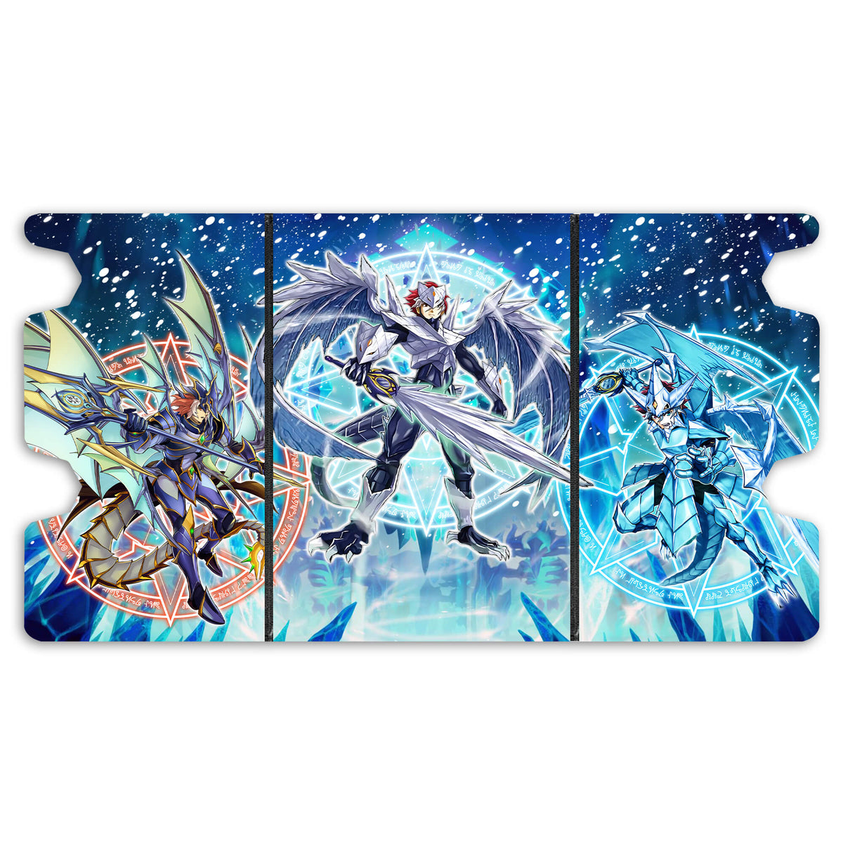Here is the Full Lid Design of the Nekroz Archetype Mach 3 Black Deck Box. Trishula-yugioh-custom-art-leather-durable-LDB-Duel