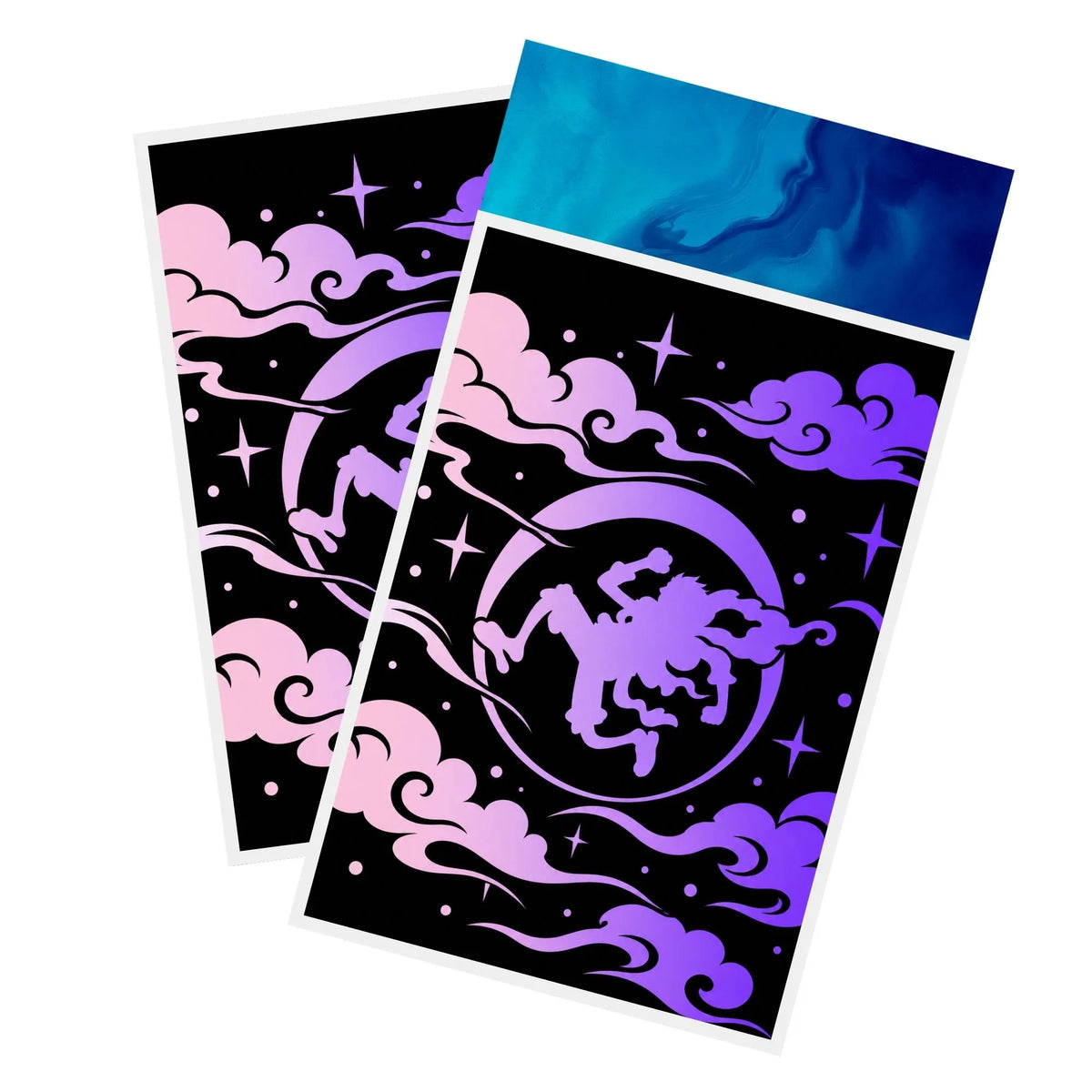 Protect and enhance your cards with our clean and crisp white border card sleeves. Featuring a minimalist design that complements any artwork, these sleeves offer a bright, timeless look. From LDB Duel. Printed with our exclusive Sun God Luffy design for a fresh and premium finish. Strawhat-Pirates-onepiece-card-protection-standard-japanese-dragon-shield-LDB-Duel-white