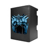 Here's another quality black deck box from LDB Duel featuring our exclusive Obelisk the Tormentor art. Fits all types of trading card games, including Pokémon, Yu-Gi-Oh! and Magic The Gathering. The perfect card holder for the TCG player safely holds up to 100 double-sleeved cards. EVEN in extra thick sleeves. Comes with a pull-out dice tray. Obelisk-yugioh-mtg-pokemon-tcg-accessories-card-storage-LDB-Duel