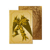 Level up your game with our custom-printed metal orica cards, featuring exclusive Obelisk the Tormentor artwork in gold metal. Durable, scratch-resistant, and embossed with the iconic Yu-Gi-Oh! card back, these slim orica cards fit perfectly in card sleeves. Yami-Yugi-yugioh-mtg-pokemon-metal-card-embossed-design-custom-artwork-duel-accessories-ldb-duel