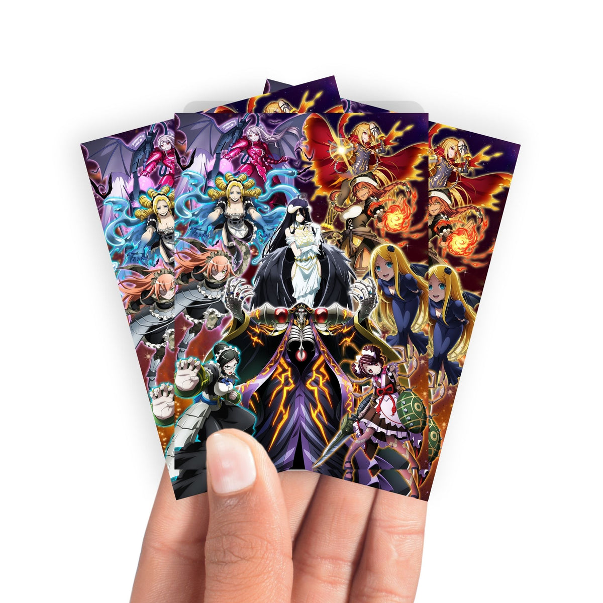 Keep your cards safe and stylish with our borderless card sleeves. Designed edge-to-edge to showcase your artwork, they offer a sleek, modern aesthetic. From LDB Duel, printed with the exclusive Overlord design for a fresh, premium feel.Overlord-yugioh-mtg-pokemon-card-protection-standard-japanese-dragon-shield-LDB-Duel-borderless