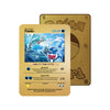 Level up your game with our custom-printed metal orica cards, featuring exclusive Palafin Evolutions artwork in gold metal. Durable, scratch-resistant, and embossed with the iconic Pokémon card back, these slim orica cards fit perfectly in card sleeves. Finizen-pokemon-yugioh-mtg-metal-card-embossed-design-custom-artwork-duel-accessories-ldb-duel