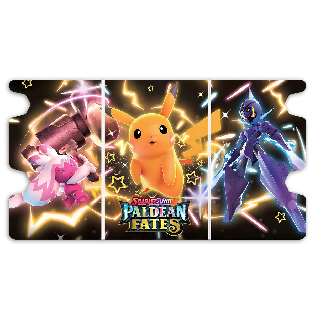 Here is the Full Lid Design of the Paldean Pocket Monsters Mach 3 White Deck Box. Pikachu-pokemon-custom-deck-portable-collector-LDB-Duel
