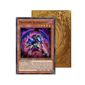 Level up your game with our custom-printed metal orica cards, featuring exclusive Phantom Skyblaster artwork in gold metal. Durable, scratch-resistant, and embossed with the iconic Yu-Gi-Oh! card back, these slim orica cards fit perfectly in card sleeves. Raviel-yugioh-mtg-pokemon-metal-card-embossed-design-custom-artwork-duel-accessories-ldb-duel