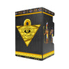 Here's another quality black deck box from LDB Duel featuring our exclusive Pharaoh's Soul Glyphs art. Fits all types of trading card games, including Pokémon, Yu-Gi-Oh! and Magic The Gathering. The perfect card holder for the TCG player safely holds up to 100 double-sleeved cards. EVEN in extra thick sleeves. Comes with a pull-out dice tray. Anubis-yugioh-mtg-pokemon-tcg-accessories-card-storage-LDB-Duel