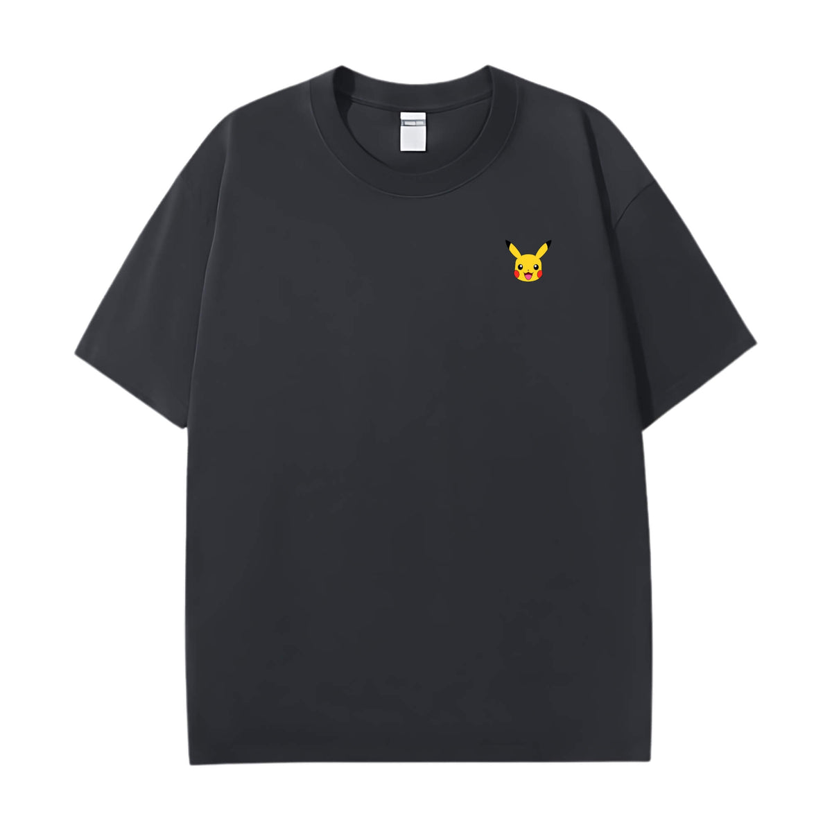 Step up your style with the premium Pikachu EX T-shirt design from LDB Duel. Made from soft, breathable cotton and printed with vibrant DTF artwork, this black t-shirt is built for comfort and lasting wear. Choose your look with front design options like a small chest logo or bold center print. Perfect for anime lovers, TCG players, and gaming fans everywhere.  Pokemon-anime-yugioh-tcg-accessories-tshirt-LDB-Duel