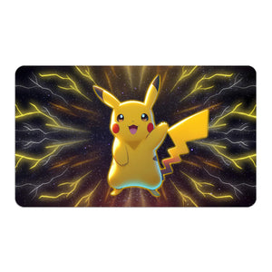 Transform your dueling experience with our exclusive art Pikachu EX playmat from LDB Duel! Featuring a soft cloth top for smooth card movement and a durable rubber back for a secure grip, this 24x14 inch mat is machine washable and safe for cards and sleeves. Poke-Ball-pokemon-yugioh-mtg-custom-artwork-premium-durable-rubber-ldb-duel