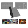 Collection of gaming mats and sample designs on a white background
