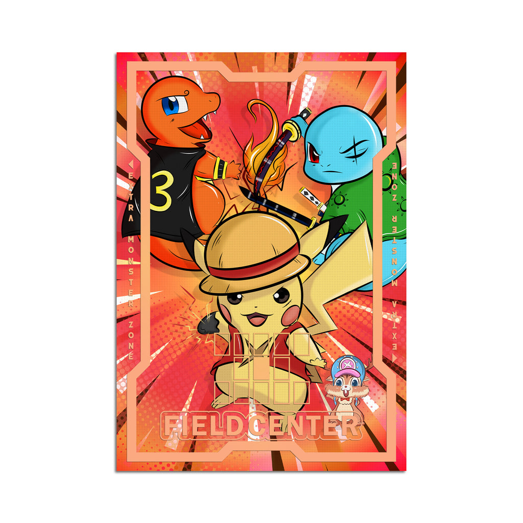 Centro de campo de metal de Pocket Monster Trio