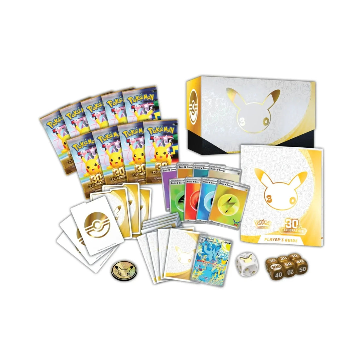 Unbox three decades of classic battles with the Pokémon 30th Celebration Elite Trainer Box, available now at LDB Duel. Packed with exclusive booster packs, a foil promo card, premium card sleeves, and gameplay essentials, this special edition set is a must-have for both competitive TCG players and collectors. Order yours today from LDB Duel while supplies last!