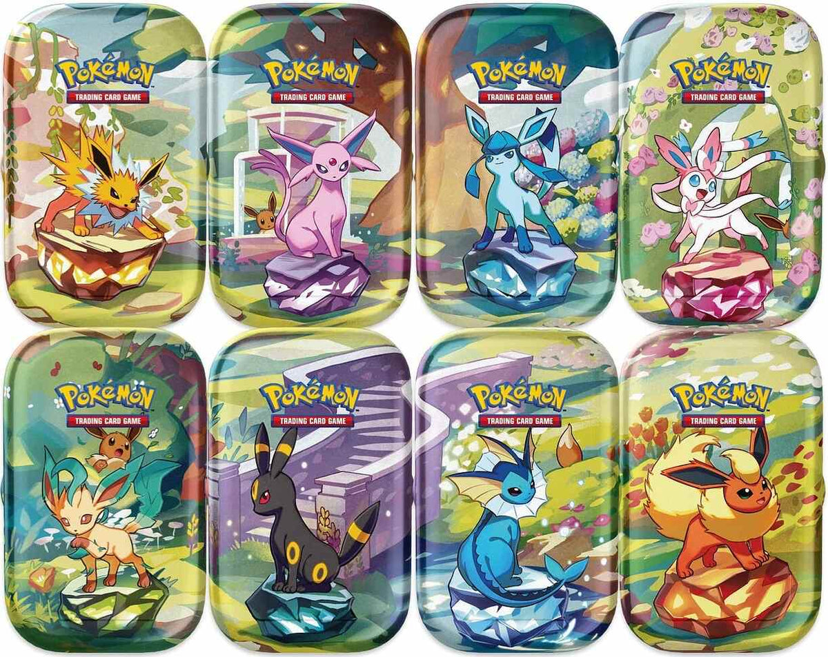 Pokémon Prismatic Evolutions Mini Tin (Random Art Work)