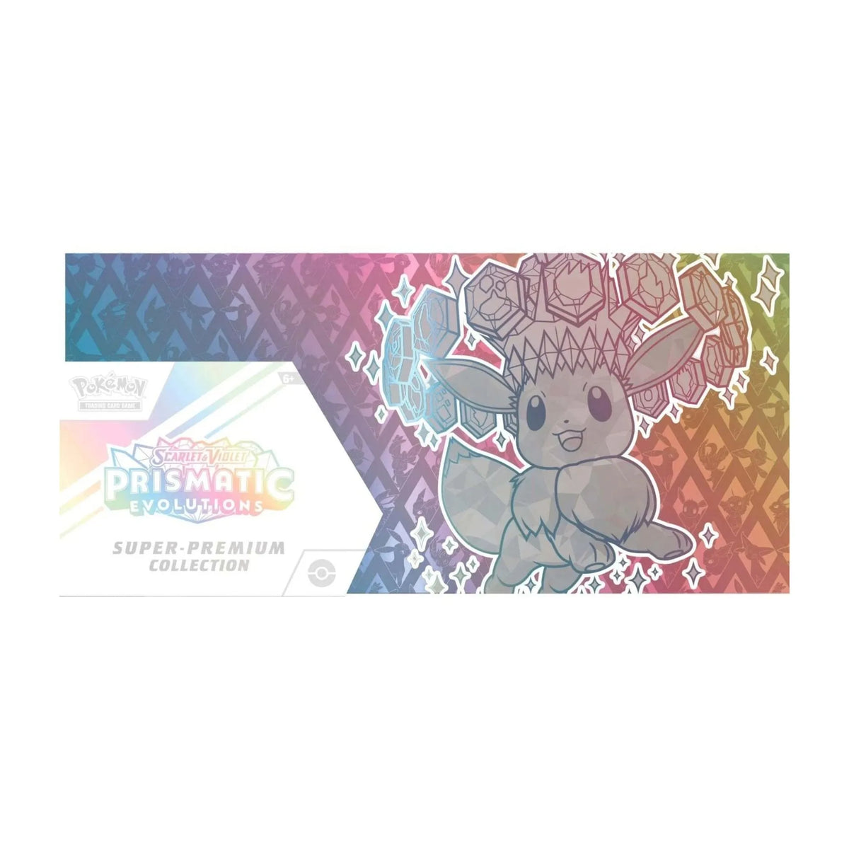 Pokémon TCG Scarlet & Violet—Prismatic Evolutions Super-Premium Collection features stunning Eevee artwork with a premium holographic-style design. This collectible Pokémon TCG product is perfect for players, collectors, and Eeveelution fans looking to expand their sealed collection. The Super-Premium Collection makes an eye-catching addition to any Pokémon display and is ideal for opening, collecting, or gifting. Available from LDBDuel, your source for Pokémon, Yu-Gi-Oh!, One Piece, and other trading card 