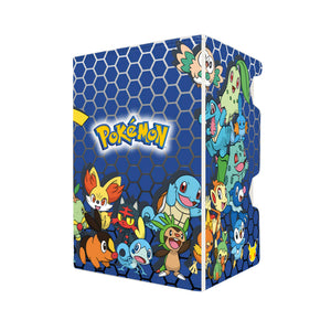 Here's another quality white deck box from LDB Duel featuring our exclusive Pokemon Theme art. Fits all types of trading card games, including Pokémon, Yu-Gi-Oh! and Magic The Gathering. The perfect card holder for the TCG player safely holds up to 100 double-sleeved cards. EVEN in extra thick sleeves. Comes with a pull-out dice tray. Pikachu-pokemon-ygo-magic-card_protector-gaming-accesories-LDB-Duel