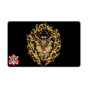 Transform your dueling experience with our exclusive art Portgas D. Ace playmat from LDB Duel! Featuring a soft cloth top for smooth card movement and a durable rubber back for a secure grip, this 24x14 inch mat is machine washable and safe for cards and sleeves. Fire-fist-yugioh-mtg-pokemon-custom-artwork-premium-durable-rubber-ldb-duel