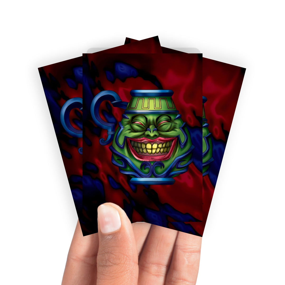 Keep your cards safe and stylish with our borderless card sleeves. Designed edge-to-edge to showcase your artwork, they offer a sleek, modern aesthetic. From LDB Duel, printed with the exclusive Pot of Greed design for a fresh, premium feel.Greed-yugioh-mtg-pokemon-card-protection-standard-japanese-dragon-shield-LDB-Duel-borderless