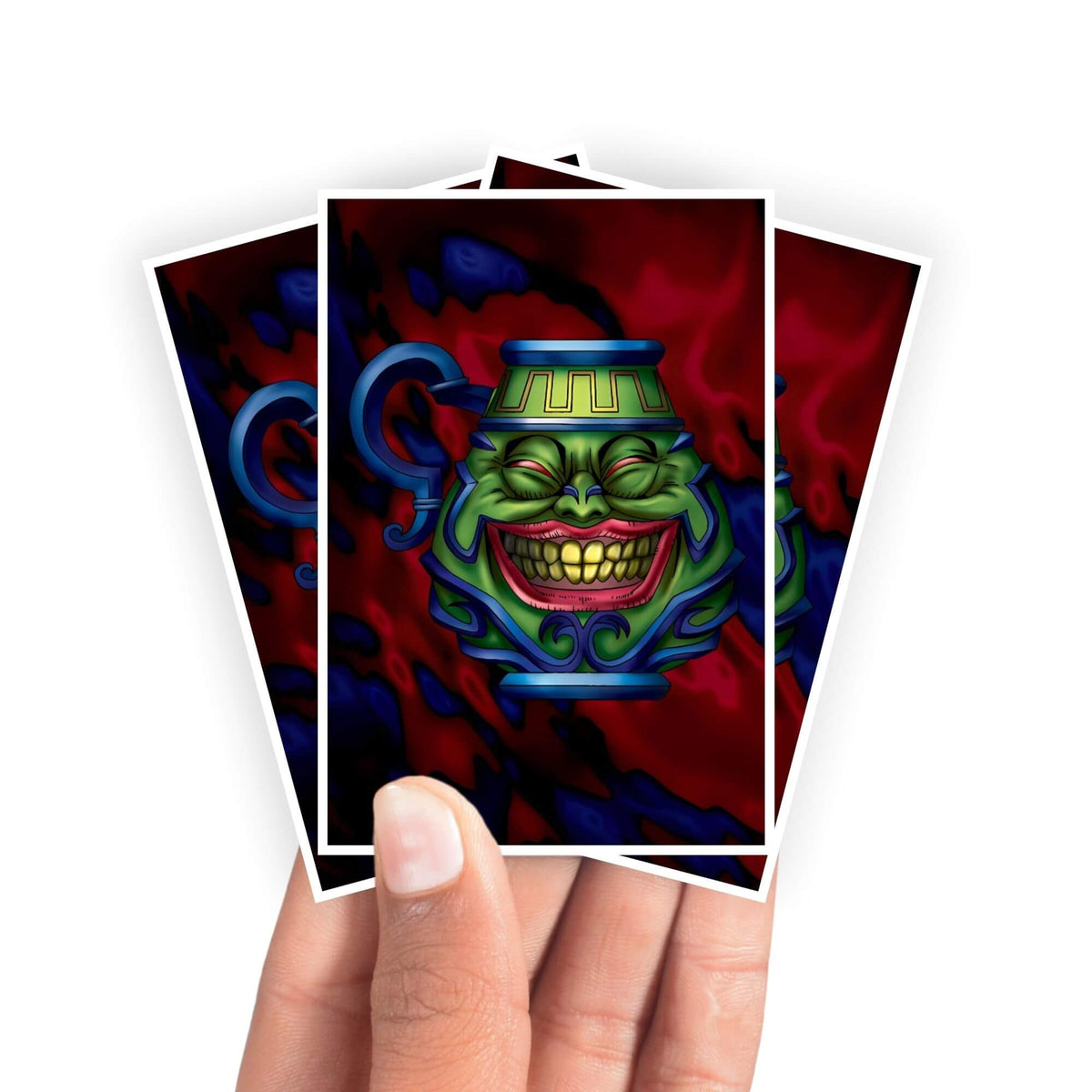 Protect and enhance your cards with our clean and crisp white border card sleeves. Featuring a minimalist design that complements any artwork, these sleeves offer a bright, timeless look. From LDB Duel. Printed with our exclusive Pot of Greed design for a fresh and premium finish. Extravagance-yugioh-mtg-pokemon-card-protection-standard-japanese-dragon-shield-LDB-Duel-white