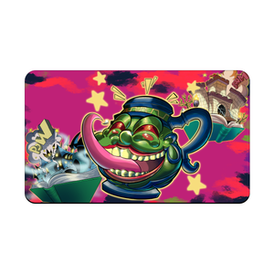 "Pot of Greed" is a spell card with a simple but powerful effect. It allows the player to draw two additional cards from their deck.- gaming pad - playmat - duel mat - mouse pad - yugioh - pokemon - digimon - mtg