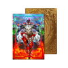 Level up your game with our custom-printed metal field centers, featuring exclusive Power Patron Archetype artwork in gold metal. Durable, scratch-resistant, and embossed with the iconic Yu-Gi-Oh! card back, these slim field centers fit perfectly in card sleeves. Power-Patron-yugioh-metal-card-embossed-design-custom-artwork-duel-accessories-ldb-duel