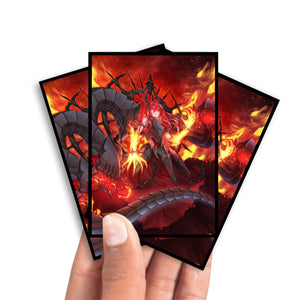 Enhance your cards with our elegant black border card sleeves, featuring a sleek, sophisticated design for a bold, modern aesthetic. From LDB Duel. Perfect for showcasing your collection, these sleeves are printed with our exclusive Promethean Princess design. Altergeist-Hexstia-yugioh-mtg-pokemon-card-protection-standard-japanese-dragon-shield-LDB-Duel-black