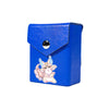 Enhance your TCG storage with the Mach 2 Blue deck box, available in options for 60 or 80 single-card sleeves. Crafted from durable faux leather, it includes a built-in belt loop, a strong magnetic snap. From LDB Duel featuring our exclusive Purrely design—ideal for TCG enthusiasts on the move! Epurrely-Plump-yugioh-custom-deck-portable-collector-LDB-Duel-blue