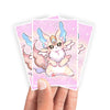 Protect and enhance your cards with our clean and crisp white border card sleeves. Featuring a minimalist design that complements any artwork, these sleeves offer a bright, timeless look. From LDB Duel. Printed with our exclusive Purrely design for a fresh and premium finish. Purrely-Sharely-yugioh-mtg-pokemon-card-protection-standard-japanese-dragon-shield-LDB-Duel-white