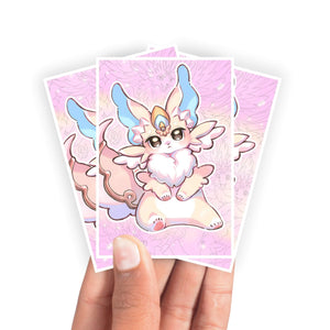 Protect and enhance your cards with our clean and crisp white border card sleeves. Featuring a minimalist design that complements any artwork, these sleeves offer a bright, timeless look. From LDB Duel. Printed with our exclusive Purrely design for a fresh and premium finish. Purrely-Sharely-yugioh-mtg-pokemon-card-protection-standard-japanese-dragon-shield-LDB-Duel-white