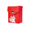 Enhance your TCG storage with the Mach 2 Red deck box, available in options for 60 or 80 single-card sleeves. Crafted from durable faux leather, it includes a built-in belt loop, a strong magnetic snap.From LDB Duel featuring our exclusive Purrely design—ideal for TCG enthusiasts on the move! Epurrely-Noir-yugioh-custom-art-leather-durable-LDB-Duel-red
