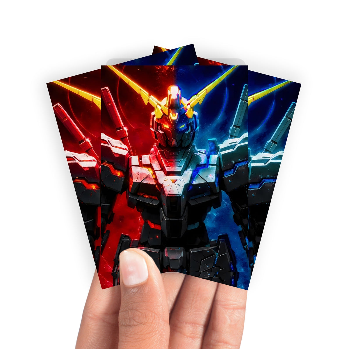 Keep your cards safe and stylish with our borderless card sleeves. Designed edge-to-edge to showcase your artwork, they offer a sleek, modern aesthetic. From LDB Duel, printed with the exclusive RX-0 Unicorn Gundam design for a fresh, premium feel.Gundam-yugioh-mtg-pokemon-card-protection-standard-japanese-dragon-shield-LDB-Duel-borderless