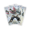Protect and enhance your cards with our clean and crisp white border card sleeves. Featuring a minimalist design that complements any artwork, these sleeves offer a bright, timeless look. From LDB Duel. Printed with our exclusive Rafale, Champion Fur Hire design for a fresh and premium finish. Fur-Hire-yugioh-mtg-pokemon-card-protection-standard-japanese-dragon-shield-LDB-Duel-white