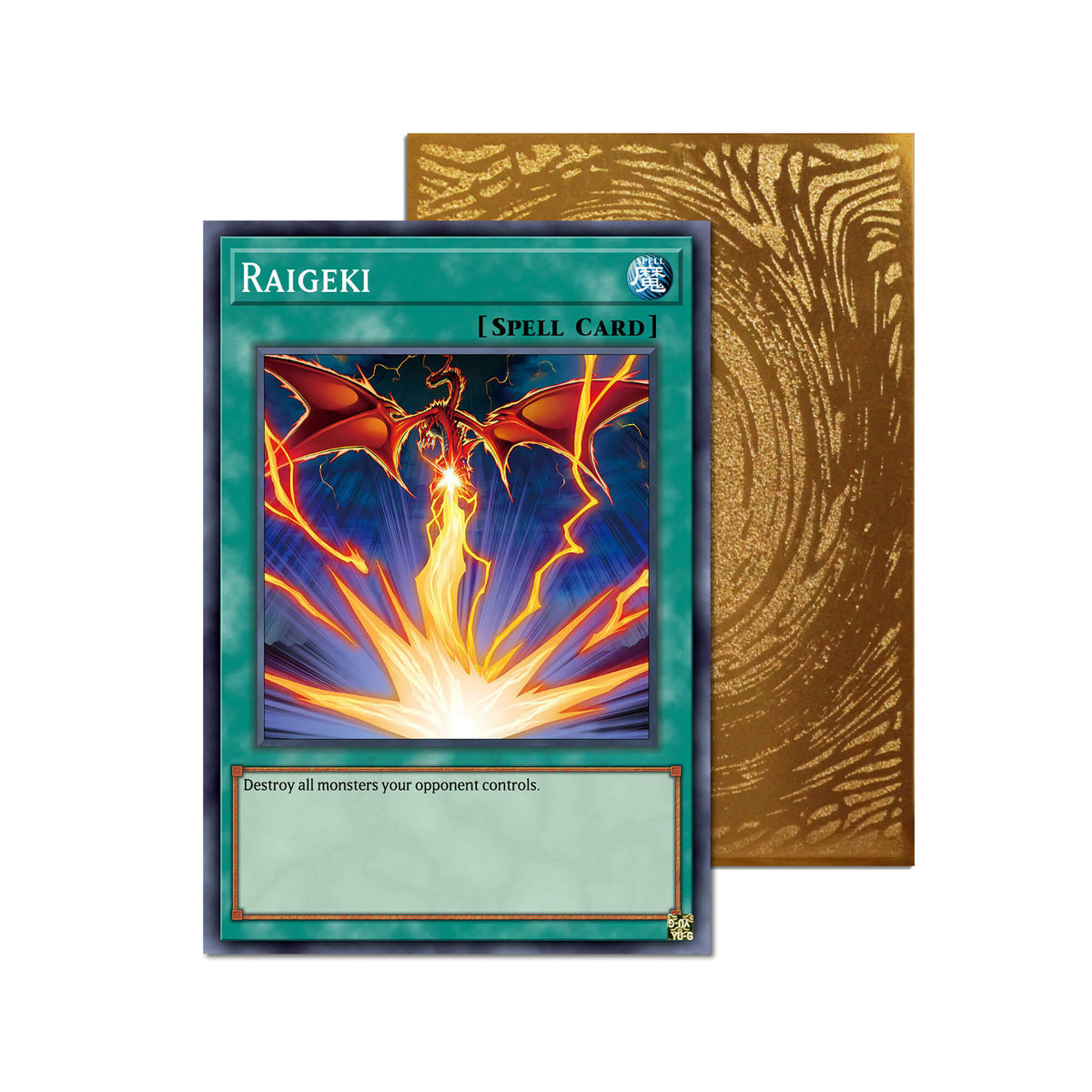 Level up your game with our custom-printed metal orica cards, featuring exclusive Raigeki artwork in gold metal. Durable, scratch-resistant, and embossed with the iconic Yu-Gi-Oh! card back, these slim orica cards fit perfectly in card sleeves. Skill-Drain-yugioh-mtg-pokemon-metal-card-embossed-design-custom-artwork-duel-accessories-ldb-duel