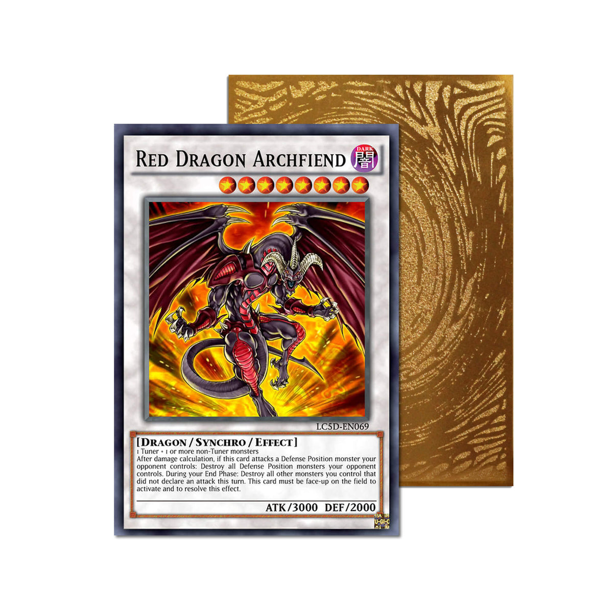 Level up your game with our custom-printed metal orica cards, featuring exclusive Red Dragon Archfiend artwork in gold metal. Durable, scratch-resistant, and embossed with the iconic Yu-Gi-Oh! card back, these slim orica cards fit perfectly in card sleeves. Skill-Drain-yugioh-mtg-pokemon-metal-card-embossed-design-custom-artwork-duel-accessories-ldb-duel