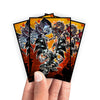 Enhance your cards with our elegant black border card sleeves, featuring a sleek, sophisticated design for a bold, modern aesthetic. From LDB Duel. Perfect for showcasing your collection, these sleeves are printed with our exclusive Red-Eyes Black Metal Dragon design. Red-Eyes-Dragon-yugioh-mtg-pokemon-card-protection-standard-japanese-dragon-shield-LDB-Duel-black