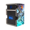 Here is the Right View of the Red-Eyes Zombie Dragon Mach 3 Black Deck Box. Necro-Dragon-yugioh-deck-tray-dice-tray-LDB-Duel