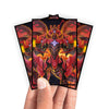 Enhance your cards with our elegant black border card sleeves, featuring a sleek, sophisticated design for a bold, modern aesthetic. From LDB Duel. Perfect for showcasing your collection, these sleeves are printed with our exclusive Red Supernova Dragon design. Meteor-Flare-yugioh-mtg-pokemon-card-protection-standard-japanese-dragon-shield-LDB-Duel-black