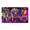 Transform your dueling experience with LDB Duel featuring our exclusive art Resonator Archetype playmat! Featuring a soft cloth top for smooth card movement and a durable rubber back for a secure grip, this 24x14 inch mat is machine washable and safe for cards and sleeves. Resonator-yugioh-custom-artwork-premium-durable-rubber-ldb-duel
