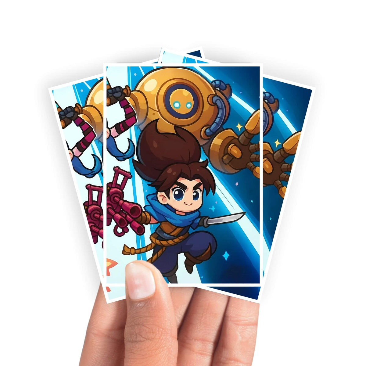 Protect and enhance your cards with our clean and crisp white border card sleeves. Featuring a minimalist design that complements any artwork, these sleeves offer a bright, timeless look. From LDB Duel. Printed with our exclusive Riftbound | League of Legends design for a fresh and premium finish. Overdrive-anime-yugioh-mtg-pokemon-card-protection-standard-japanese-dragon-shield-LDB-Duel-white