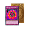 Level up your game with our custom-printed metal orica cards, featuring exclusive Ring of Destruction artwork in gold metal. Durable, scratch-resistant, and embossed with the iconic Yu-Gi-Oh! card back, these slim orica cards fit perfectly in card sleeves. Destruction-Ring-yugioh-mtg-pokemon-metal-card-embossed-design-custom-artwork-duel-accessories-ldb-duel