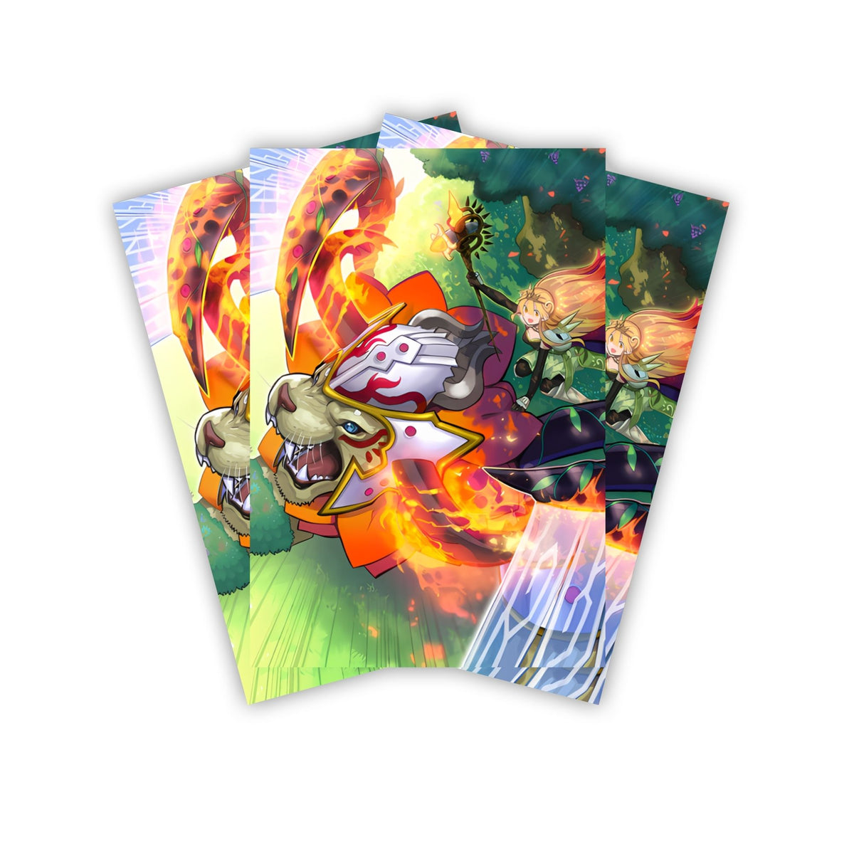 Keep your cards safe and stylish with our borderless card sleeves. Designed edge-to-edge to showcase your artwork, they offer a sleek, modern aesthetic. From LDB Duel, printed with the exclusive Ritual Beast Ulti-Gaiapelio design for a fresh, premium feel.Ritual-Beast-yugioh-mtg-pokemon-card-protection-standard-japanese-dragon-shield-LDB-Duel-borderless