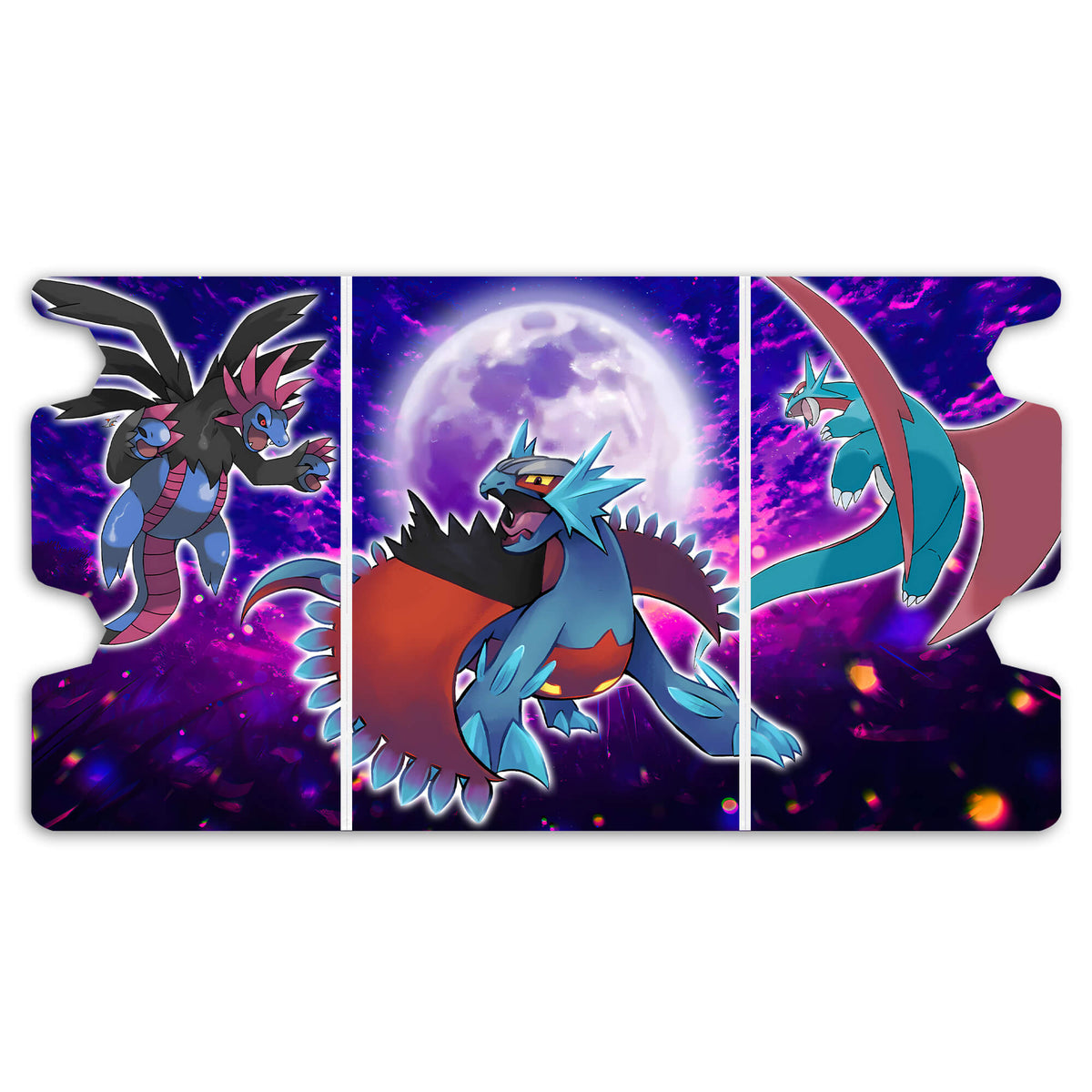 Here is the Full Lid Design of the Roaring Moon Dragons Mach 3 White Deck Box. Occulture-pokemon-custom-deck-portable-collector-LDB-Duel