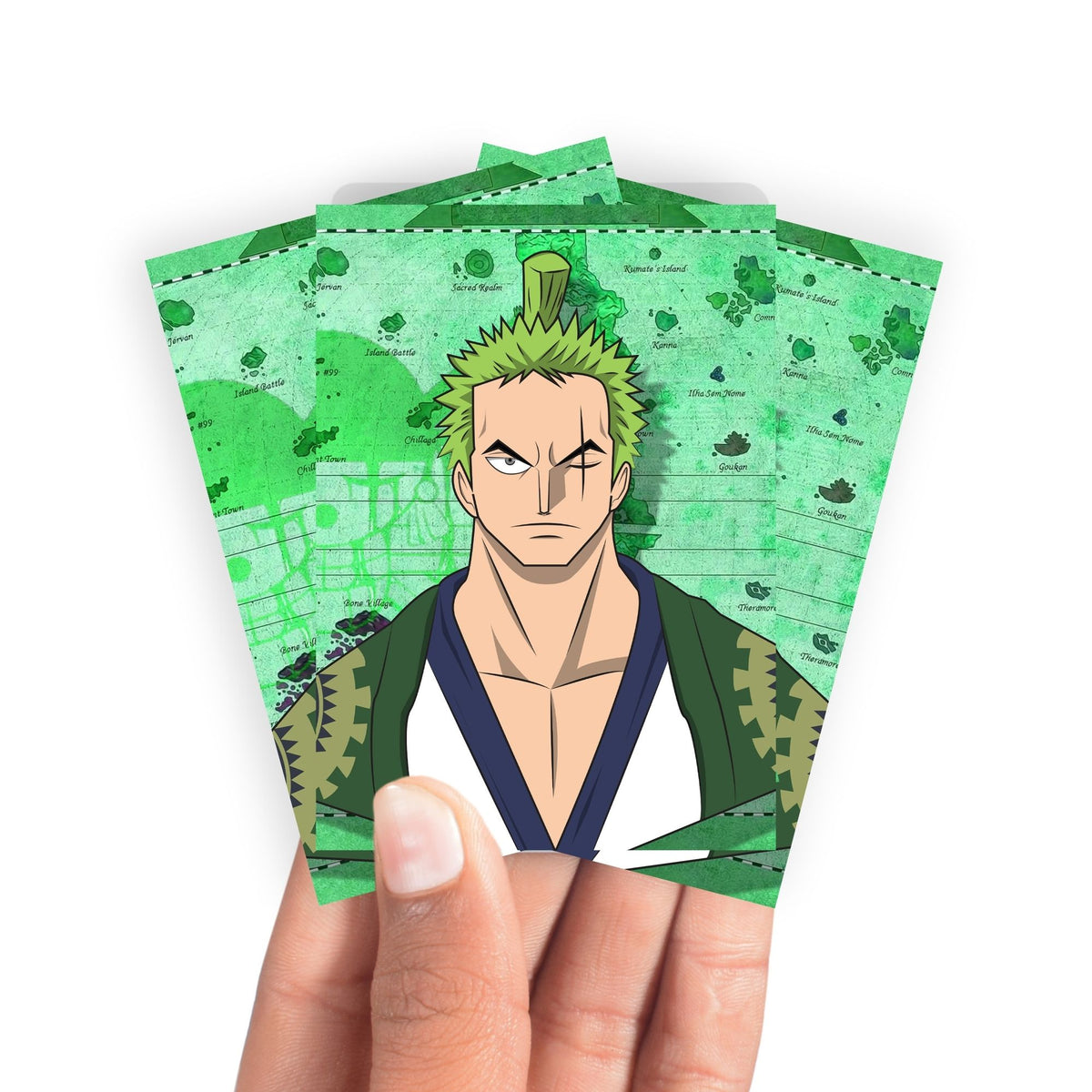 Keep your cards safe and stylish with our borderless card sleeves. Designed edge-to-edge to showcase your artwork, they offer a sleek, modern aesthetic. From LDB Duel, printed with the exclusive Roronoa Zoro design for a fresh, premium feel.One-Piece-yugioh-mtg-pokemon-card-protection-standard-japanese-dragon-shield-LDB-Duel-borderless
