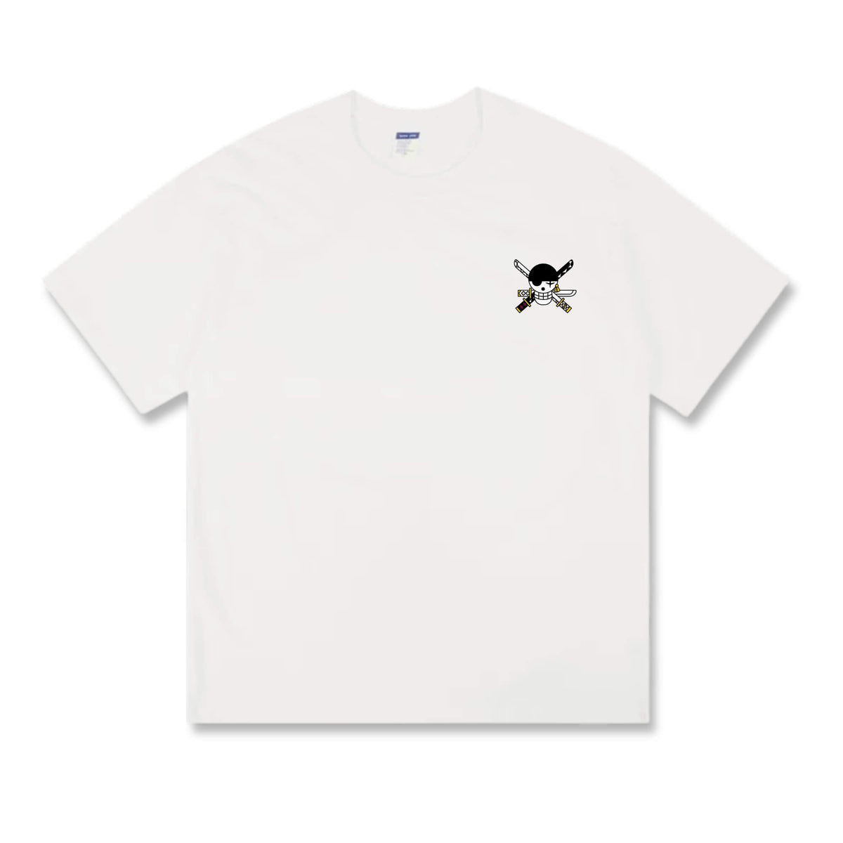 Step up your style with the premium Roronoa Zoro T-shirt design from LDB Duel. Made from soft, breathable cotton and printed with vibrant DTF artwork, this white t-shirt is built for comfort and lasting wear. Choose your look with front design options like a small chest logo or bold center print. Perfect for anime lovers, TCG players, and gaming fans everywhere. Swordsman-anime-yugioh-tcg-accessories-tshirt-LDB-Duel
