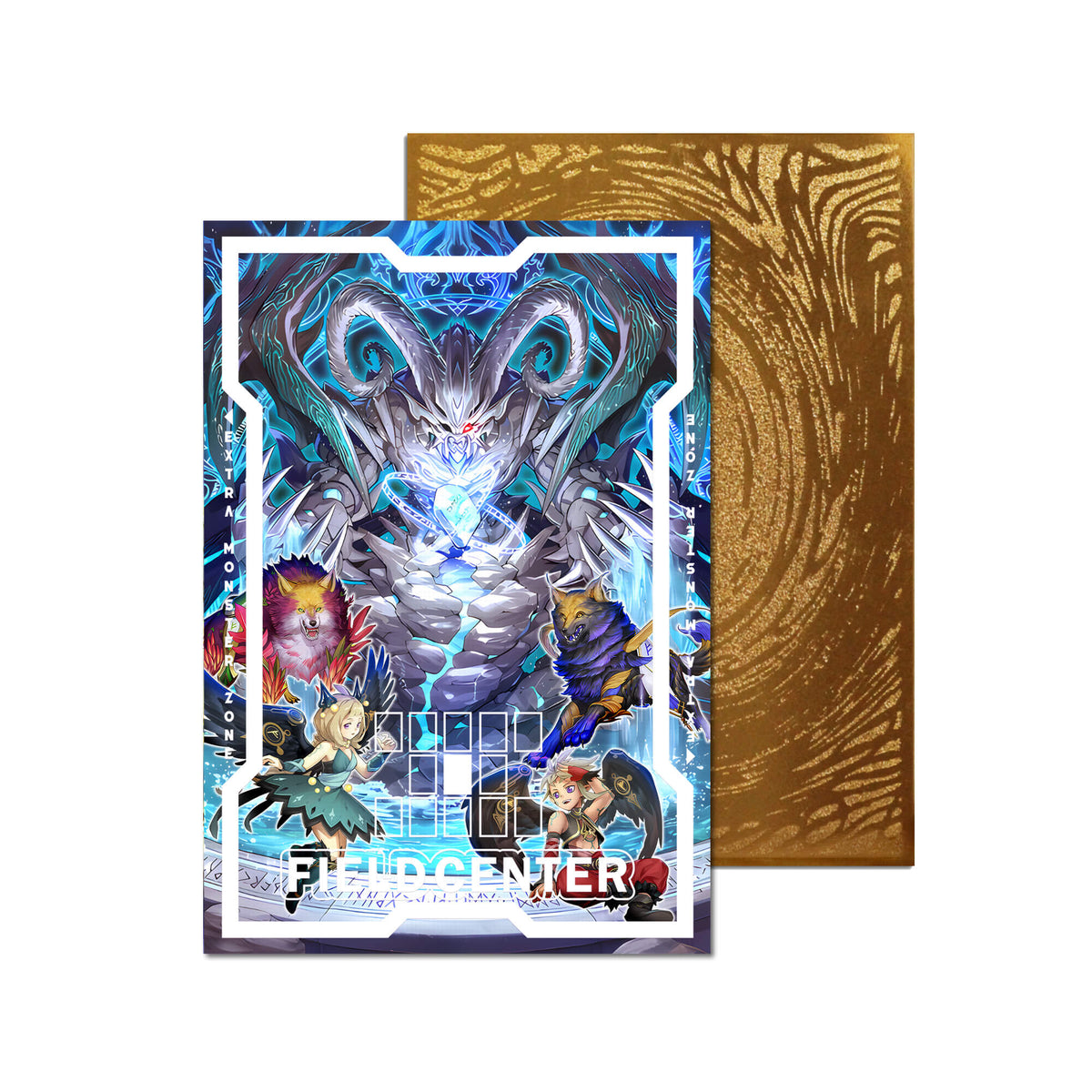 Centre de terrain en métal Dragon Rose noire