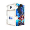 Here is the Right View of the Runick Archetype Mach 3 White Deck Box. Runick-Tip-yugioh-deck-tray-dice-tray-LDB-Duel