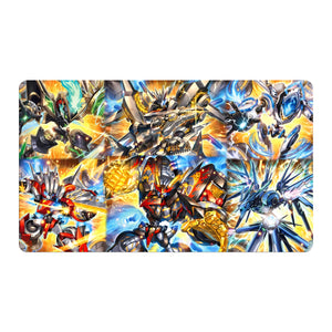 Transform your dueling experience with our original art Ryzeal playmat from LDB Duel! Featuring a soft cloth top for smooth card movement and a durable rubber back for a secure grip, this 24x14 inch mat is machine washable and safe for cards and sleeves. Raizeol-yugioh-mtg-pokemon-custom-artwork-premium-durable-rubber-ldb-duel