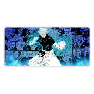 Elevate your gaming experience with LDB Duel featuring our exclusive Satoru Gojo mouse pad! Crafted with a smooth cloth surface for unparalleled mouse accuracy and a non-slip rubber base for rock-solid stability, this 35x16-inch masterpiece combines stunning design with top-tier functionality. And with its machine-washable build, keeping it clean is a breeze!Yuji-Itadori-anime-yugioh-mtg-pokemon-custom-artwork-premium-durable-rubber-ldb-duel 