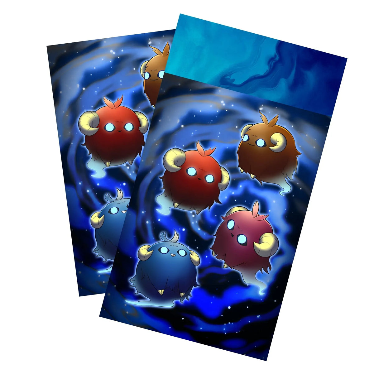 Keep your cards safe and stylish with our borderless card sleeves. Designed edge-to-edge to showcase your artwork, they offer a sleek, modern aesthetic. From LDB Duel, printed with the exclusive Scapeghost design for a fresh, premium feel.Sheep-Token-yugioh-card-protection-standard-japanese-dragon-shield-LDB-Duel-borderless