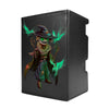 Here's another quality black deck box from LDB Duel featuring our exclusive Scarecrow Lord art. Fits all types of trading card games, including Pokémon, Yu-Gi-Oh! and Magic The Gathering. The perfect card holder for the TCG player safely holds up to 100 double-sleeved cards. EVEN in extra thick sleeves. Comes with a pull-out dice tray. Scarecrow-yugioh-mtg-pokemon-tcg-accessories-card-storage-LDB-Duel