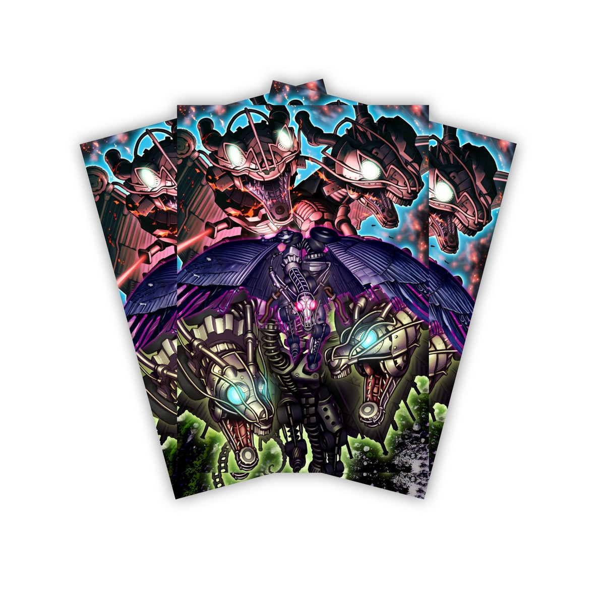 Keep your cards safe and stylish with our borderless card sleeves. Designed edge-to-edge to showcase your artwork, they offer a sleek, modern aesthetic. From LDB Duel, printed with the exclusive Scrap Archetype design for a fresh, premium feel.Scrap-yugioh-mtg-pokemon-card-protection-standard-japanese-dragon-shield-LDB-Duel-borderless