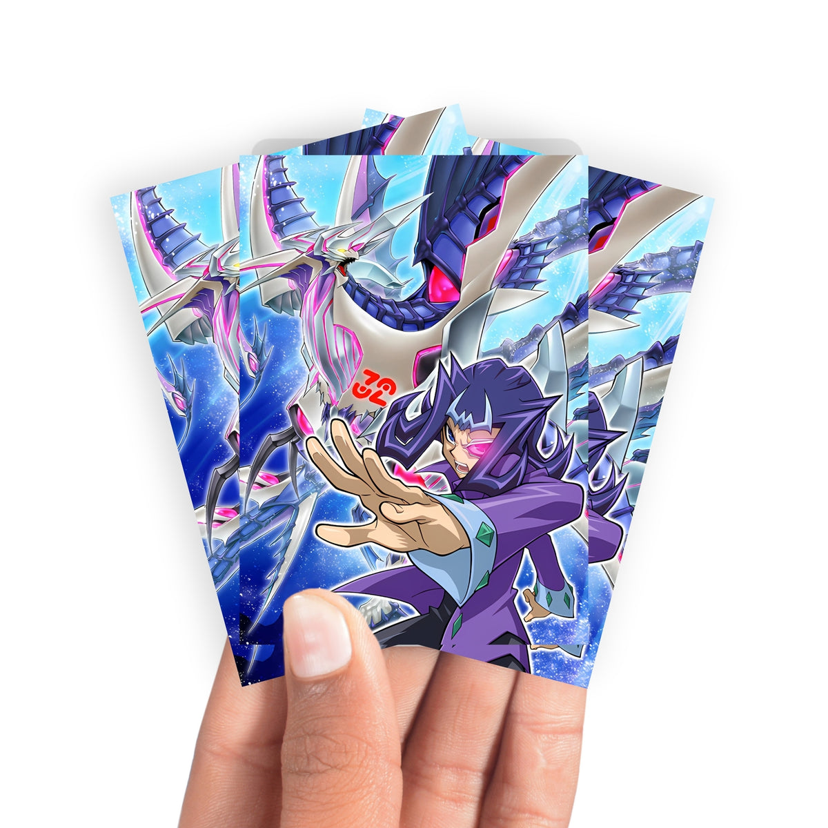 Keep your cards safe and stylish with our borderless card sleeves. Designed edge-to-edge to showcase your artwork, they offer a sleek, modern aesthetic. From LDB Duel, printed with the exclusive Shark Drake LeVeiss design for a fresh, premium feel.Shark-Drake-yugioh-mtg-pokemon-card-protection-standard-japanese-dragon-shield-LDB-Duel-borderless